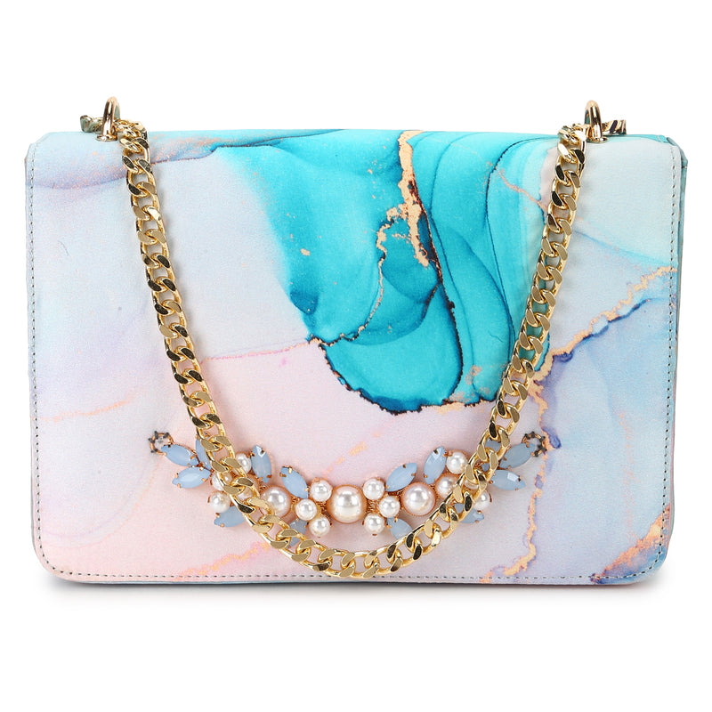 OFF WHITE Ovel Shape Zardosi With pearls beads Work clutch purse for  bridesmaid | hand embroider